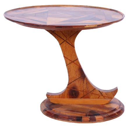 Mid Century Specimen Wood Side Table